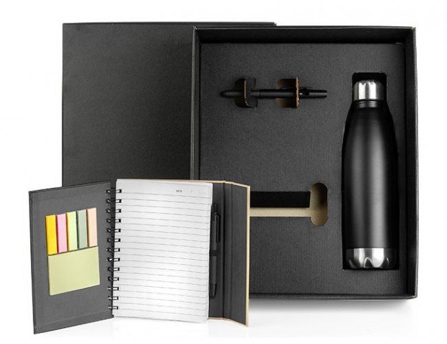 Conj. Garrafa, Caderneta E Caneta - 4 P�s kt-9033z