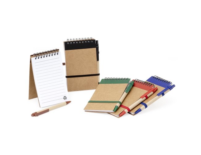 Bloco de Anota��es Ecol�gico com Caneta (14x9cm)