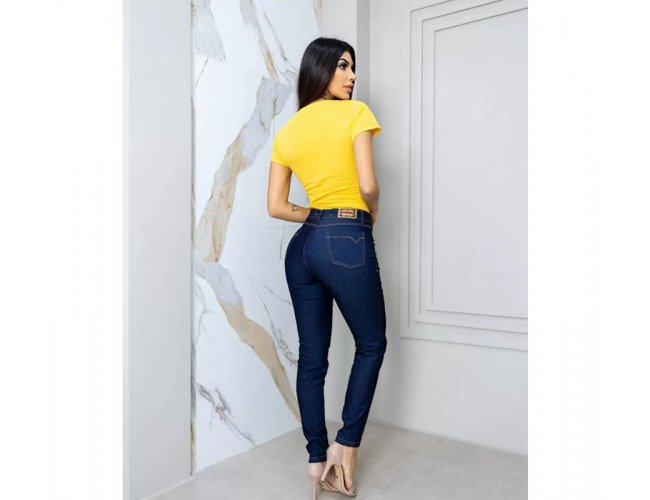 Cal�a Jeans Feminina Tradicional c/ Lycra