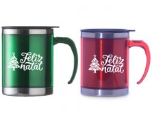 Caneca Inox e Acr�lico 400ml 06520