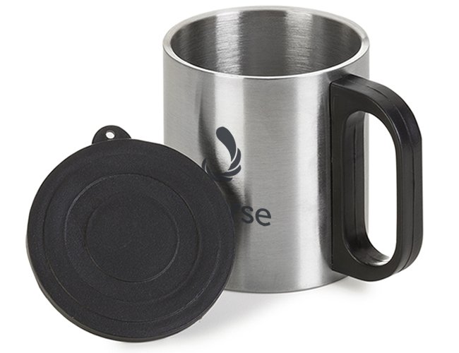 Caneca Inox C/Tampa 180ml 7392