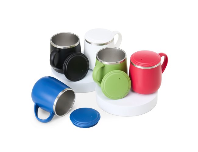 Caneca Inox Parede Dupla 370ml 18761