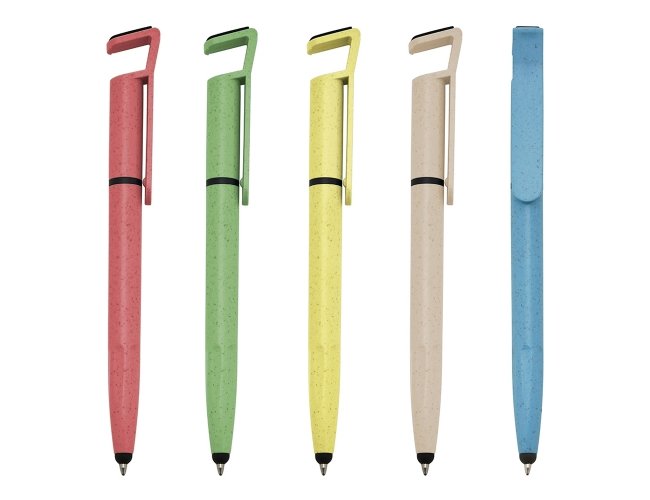 Caneta Fibra de Bambu Touch com Suporte (00708T)