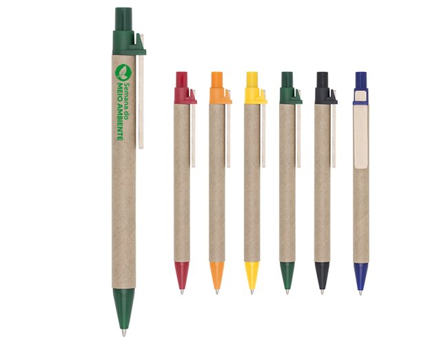 Caneta Ecol�gica Papel�o 001 Personalizada