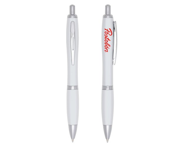 Caneta Plástica Personalizada 00518-BCO