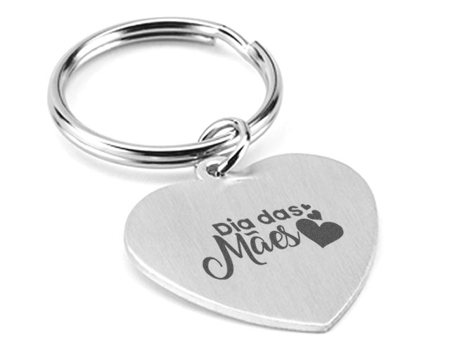 Chaveiro Coração Metal 93159 Personalizado