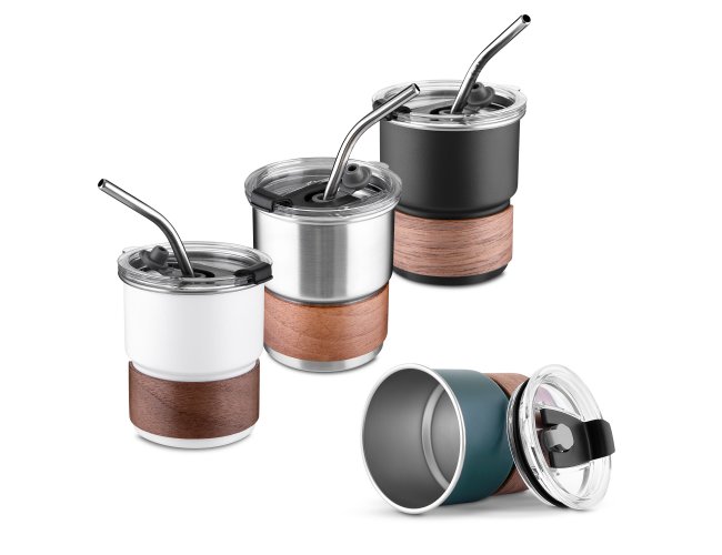 Copo Inox com Canudo 250ml (CO9310)