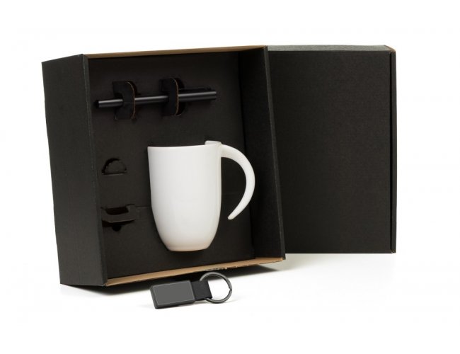 Kit Caneca, Caneta E Chaveiro - 3 P�s KT-90550