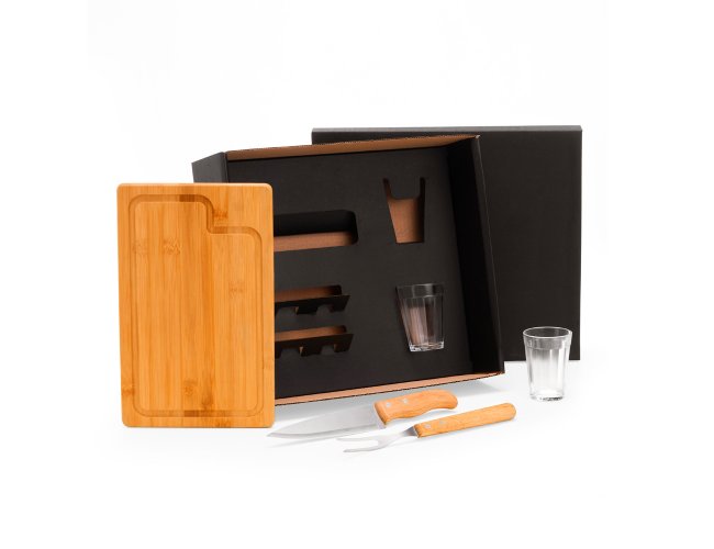 Kit Churrasco Com Copos - 5 Pçs (KT-90424)