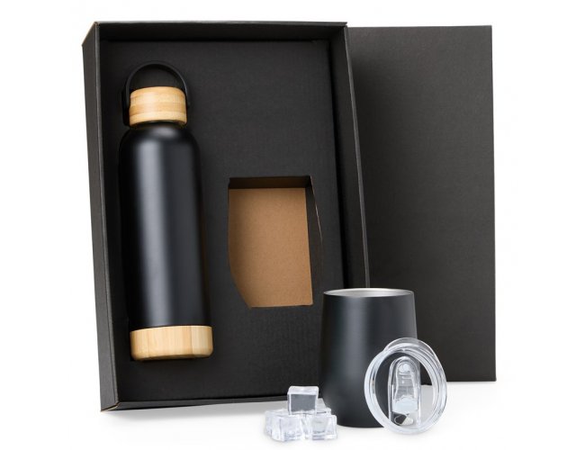 Kit Garrafa E Copo T�rmico - 2 P�s KT-90402