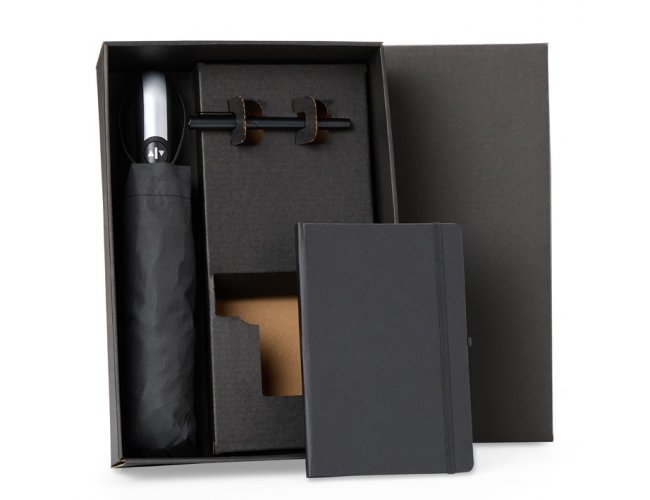 Kit Guarda-Chuva, Caderno E Caneta - 3 P�s KT-90409