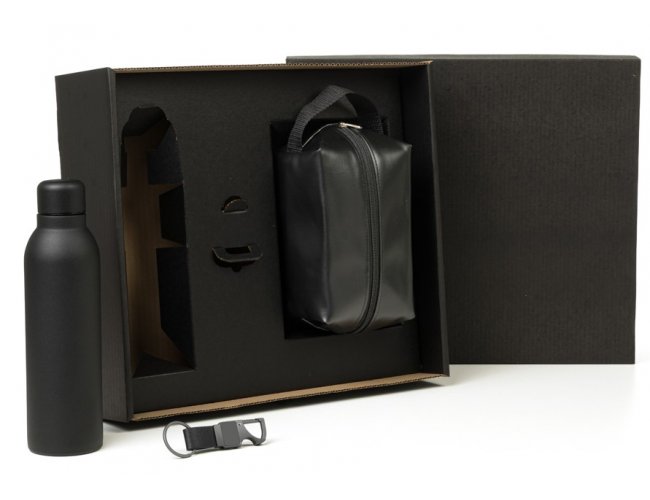 Kit Necessaire, Garrafa E Chaveiro - 3 P�s KT-90551