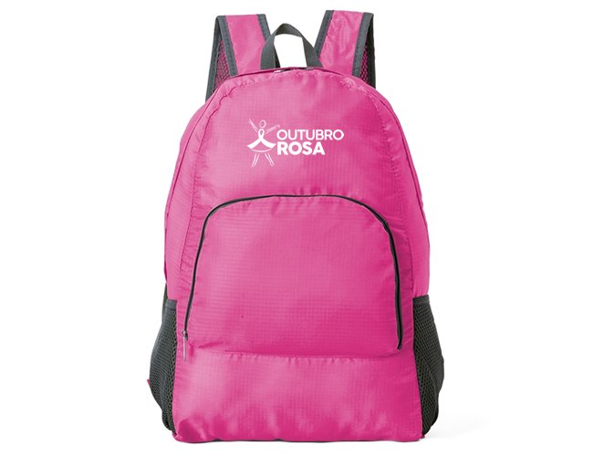 Mochila de Nylon Dobr�vel 18539 Personalizada
