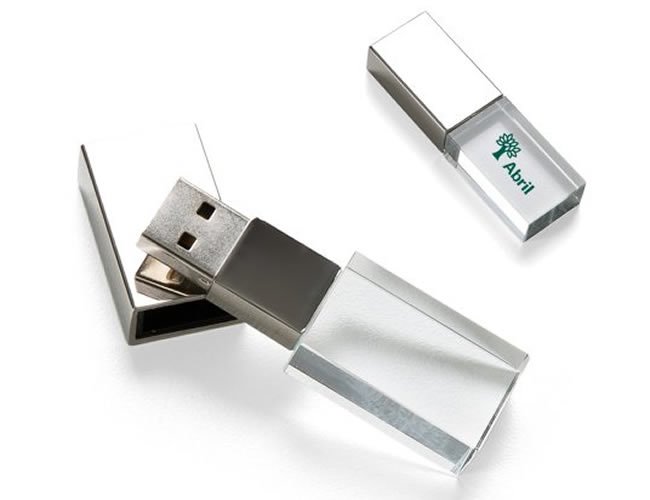 Pen Drive Vidro 4GB Personalizado 050