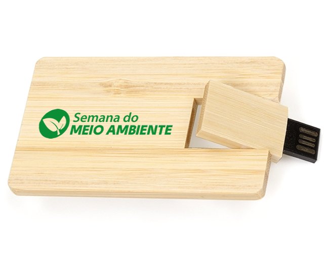 Pen Card Ecológico Bambu 4GB Personalizado 039